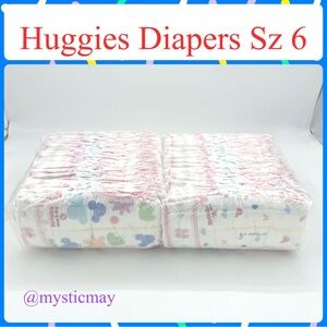 Qty 49 Total HUGGIES Snug & Dry MICKEY MOUSE Baby Diapers Size 6